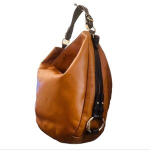 Lauren Ralph Lauren Hobo Tan Leather Women's Shoulder Bag